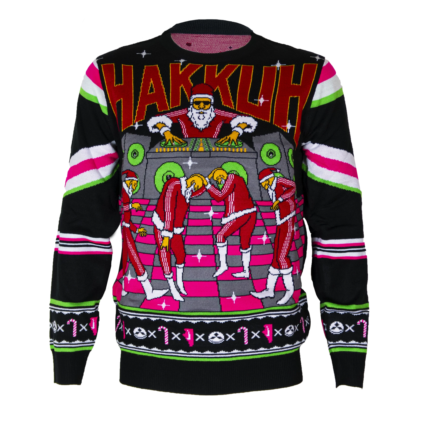 Gabber Kersttrui – LED Hakkuh Xmas Edition