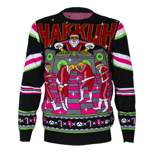 Gabber Kersttrui – LED Hakkuh Xmas Edition