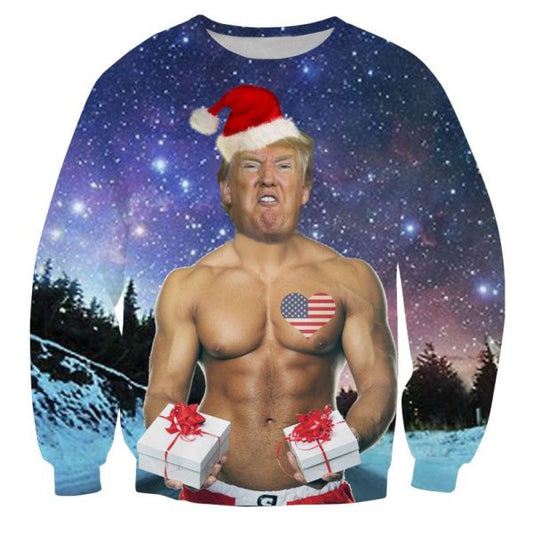 Sexgod Trump De Lelijkste Foute Kersttrui 