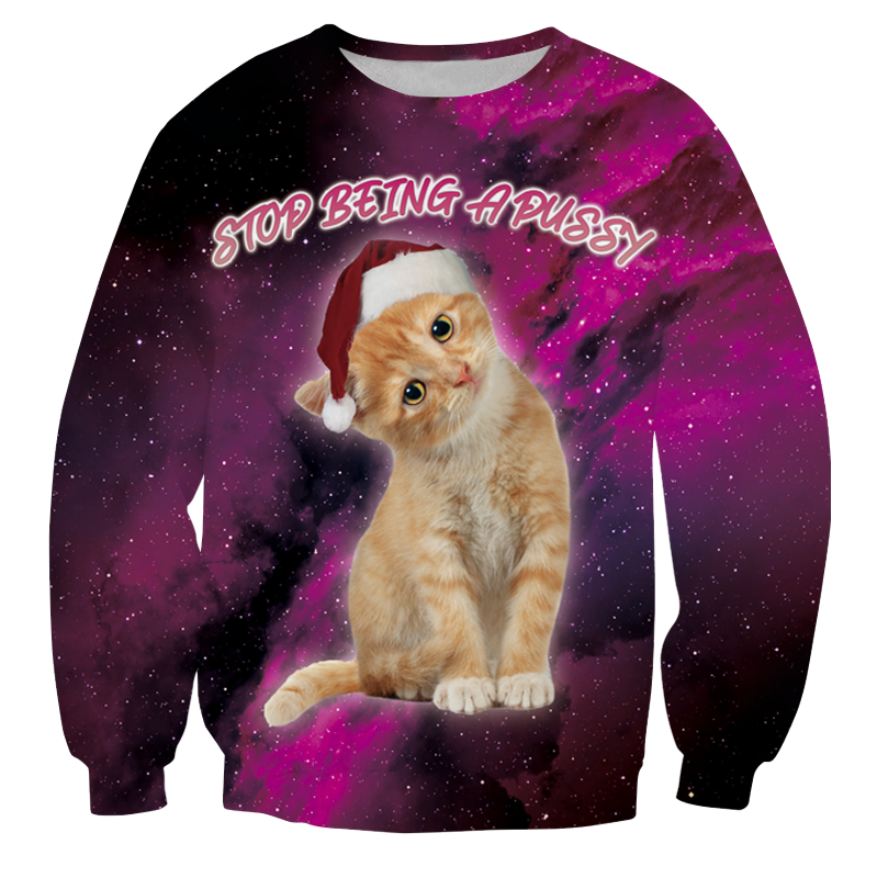 Stop Being A Pussy Foute Kersttrui Voor Echte Mannen